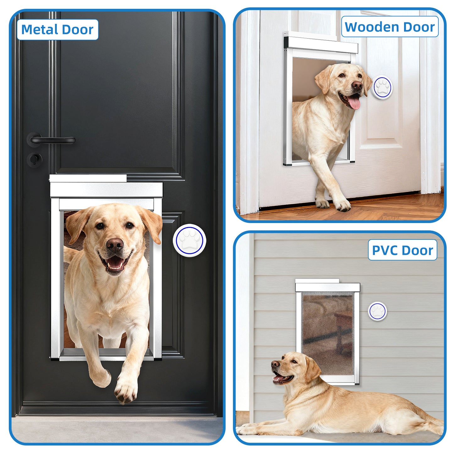 TidyTechPet Smart Pet Door for Door Mount | Standard Size