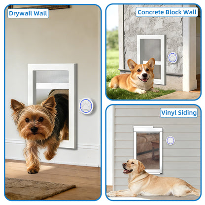 TidyTechPet Smart Pet Door for Wall Mount | Standard Size